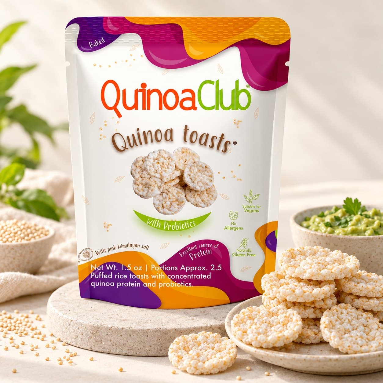 Quinoa Club Quinoa Toasts