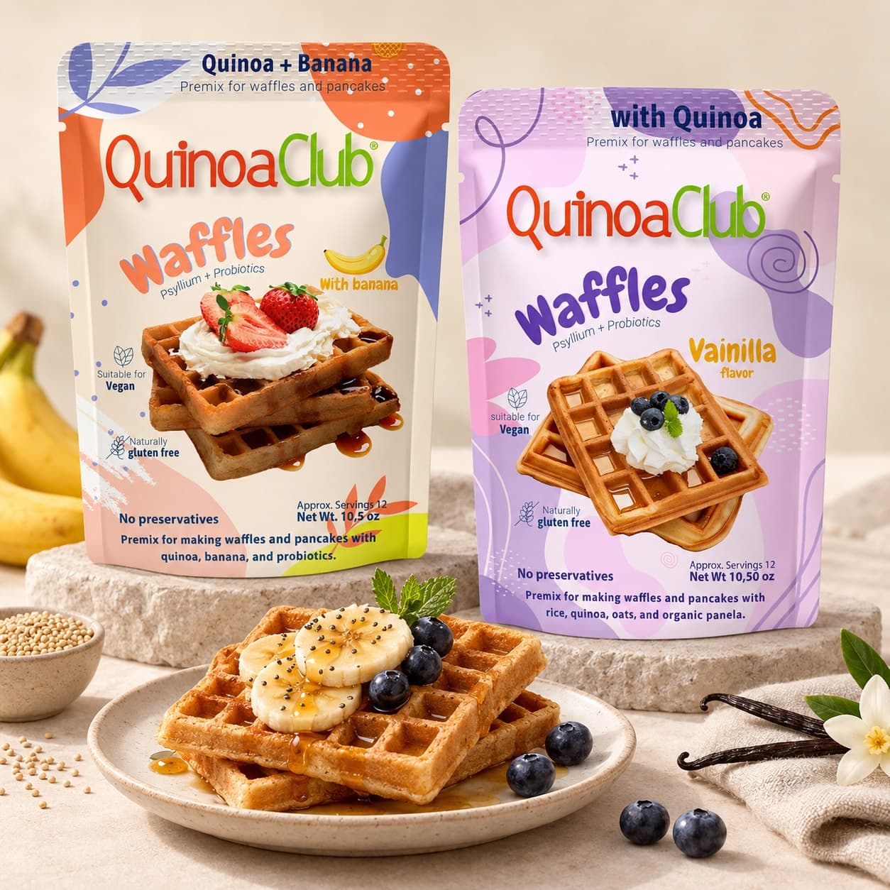 Quinoa Club Waffle & Pancake Mix